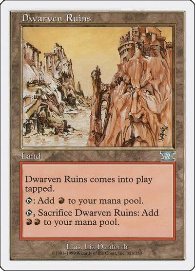 Dwarven Ruins Classic Sixth Edition Magic card