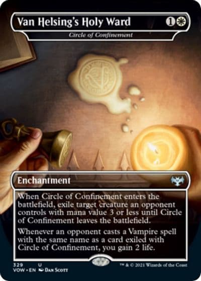 Van Helsings Holy Ward Circle of Confinement Innistrad: Crimson Vow Magic card