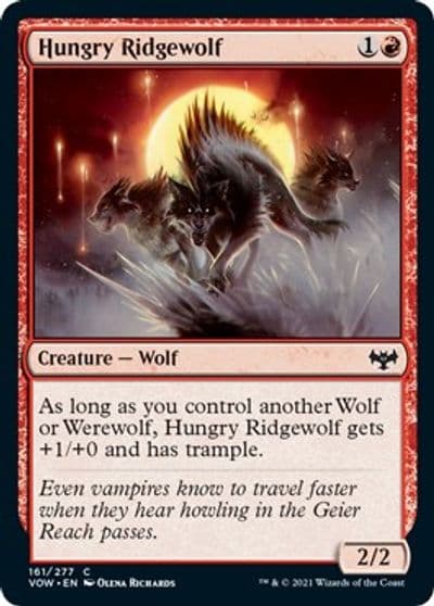 Hungry Ridgewolf Innistrad: Crimson Vow Magic card