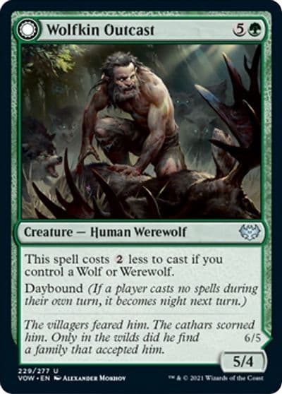 Wolfkin Outcast Innistrad: Crimson Vow Magic card