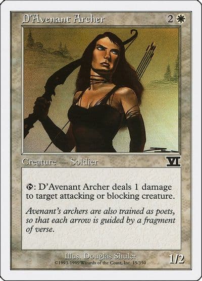DAvenant Archer Classic Sixth Edition Magic card