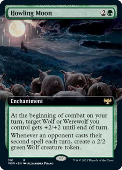 Howling Moon Extended Art Innistrad: Crimson Vow Magic card