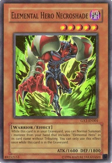 Elemental Hero Necroshade GX Duel Academy GBA Promo Yu-Gi-Oh! card