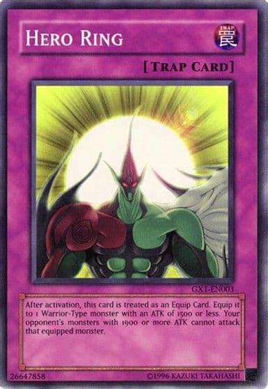 Hero Ring GX Duel Academy GBA Promo Yu-Gi-Oh! card