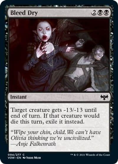 Bleed Dry Innistrad: Crimson Vow Magic card