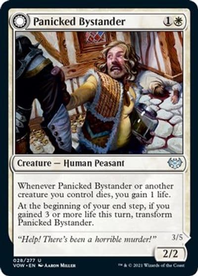 Panicked Bystander Innistrad: Crimson Vow Magic card