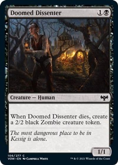 Doomed Dissenter Innistrad: Crimson Vow Magic card