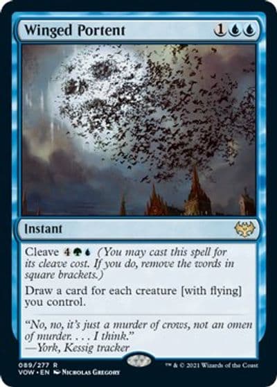 Winged Portent Innistrad: Crimson Vow Magic card