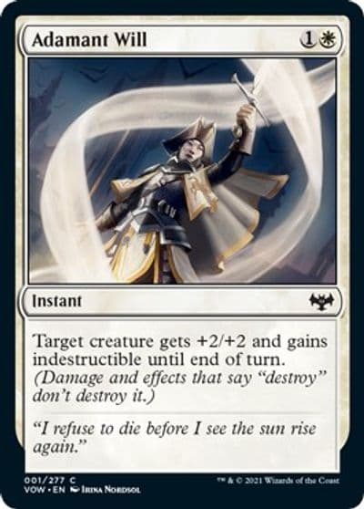 Adamant Will Innistrad: Crimson Vow Magic card