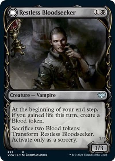 Restless Bloodseeker Showcase Innistrad: Crimson Vow Magic card