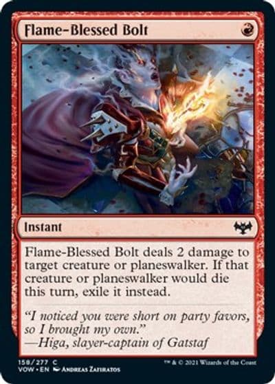Flame Blessed Bolt Innistrad: Crimson Vow Magic card