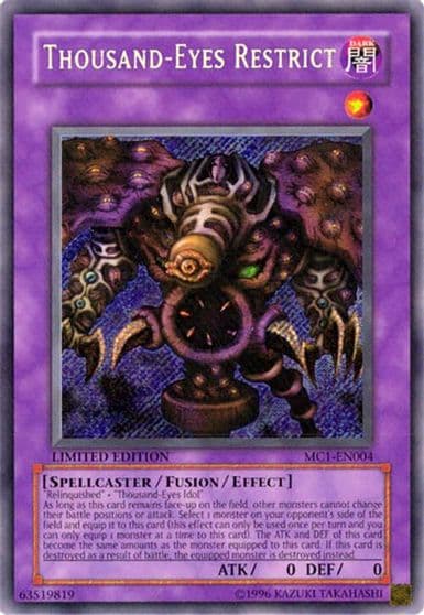 Thousand Eyes Restrict Master Collection Volume 1 Yu-Gi-Oh! card