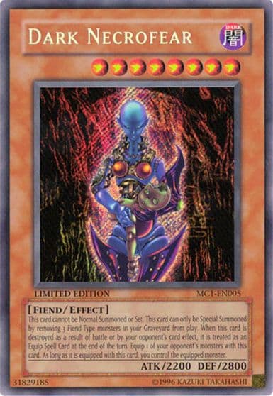 Dark Necrofear Master Collection Volume 1 Yu-Gi-Oh! card