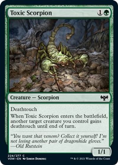 Toxic Scorpion Innistrad: Crimson Vow Magic card