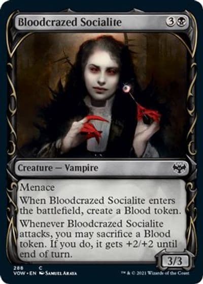 Bloodcrazed Socialite Showcase Innistrad: Crimson Vow Magic card