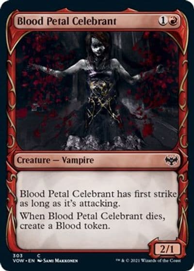 Blood Petal Celebrant Showcase Innistrad: Crimson Vow Magic card