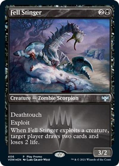 Fell Stinger Play Promos Magic card