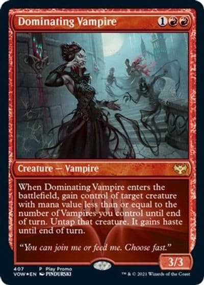 Dominating Vampire Play Promos Magic card