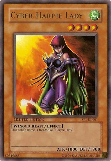 Cyber Harpie Lady Sneak Preview Series 1 Yu-Gi-Oh! card