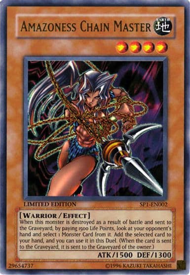 Amazoness Chain Master Sneak Preview Series 1 Yu-Gi-Oh! card
