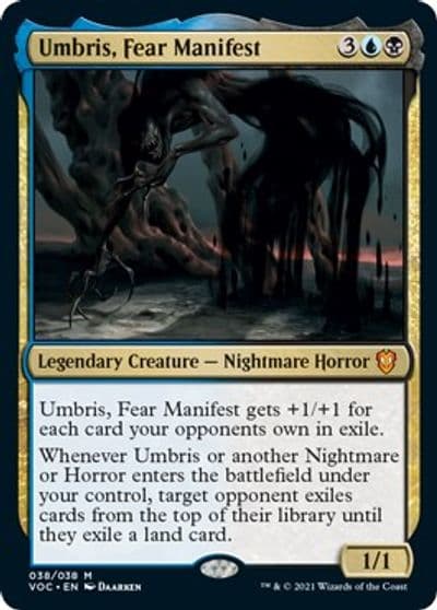Umbris Fear Manifest Commander: Innistrad: Crimson Vow Magic card