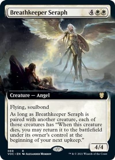 Breathkeeper Seraph Extended Art Commander: Innistrad: Crimson Vow Magic card