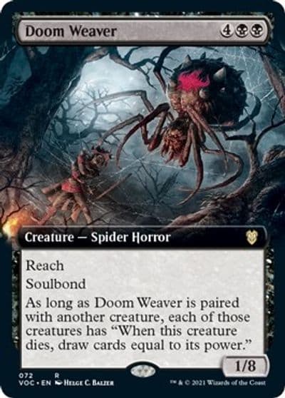Doom Weaver Extended Art Commander: Innistrad: Crimson Vow Magic card
