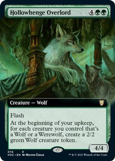 Hollowhenge Overlord Extended Art Commander: Innistrad: Crimson Vow Magic card
