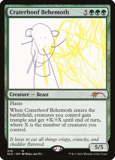Craterhoof Behemoth 376 Secret Lair Drop Series Magic card