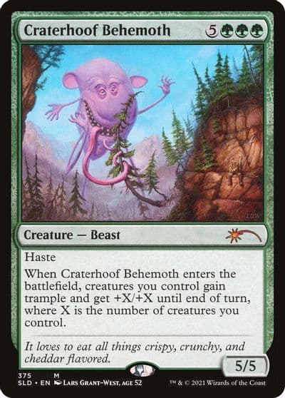 Craterhoof Behemoth 375 Secret Lair Drop Series Magic card