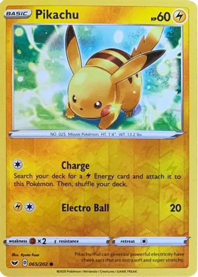 Pikachu (Reverse Cosmos Holo) Miscellaneous Cards & Products Pokemon card
