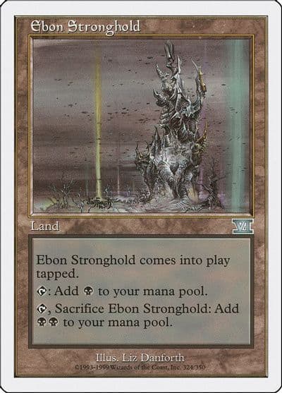 Ebon Stronghold Classic Sixth Edition Magic card