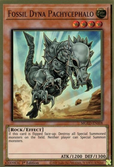 Fossil Dyna Pachycephalo Maximum Gold: El Dorado Yu-Gi-Oh! card