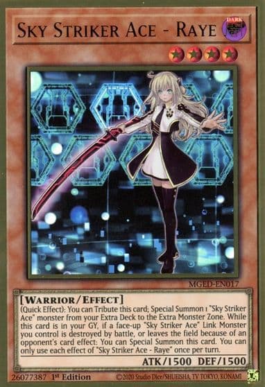 Sky Striker Ace Raye Maximum Gold: El Dorado Yu-Gi-Oh! card