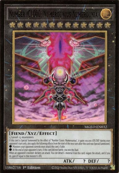 Number iC1000 Numerounius Numerounia Maximum Gold: El Dorado Yu-Gi-Oh! card