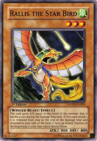 Rallis the Star Bird Power of the Duelist Yu-Gi-Oh! card