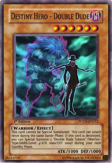 Destiny Hero Double Dude Power of the Duelist Yu-Gi-Oh! card