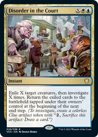 Disorder in the Court Commander: Innistrad: Crimson Vow Magic card