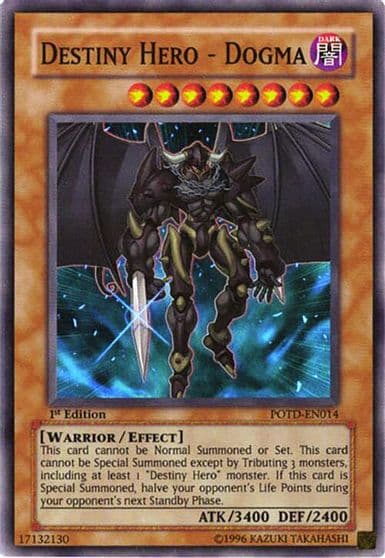 Destiny Hero Dogma Power of the Duelist Yu-Gi-Oh! card
