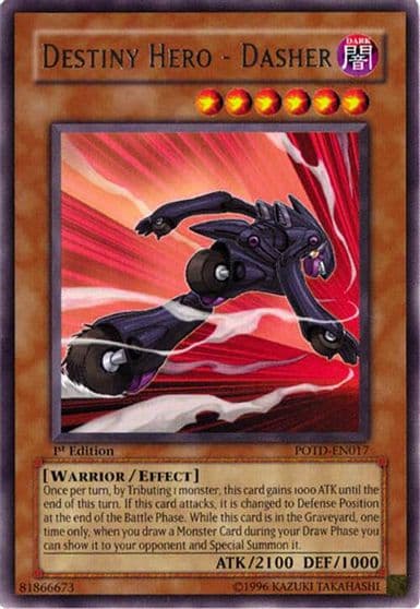 Destiny Hero Dasher Power of the Duelist Yu-Gi-Oh! card
