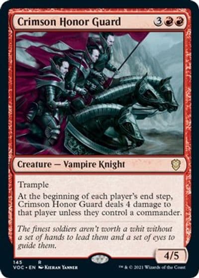 Crimson Honor Guard Commander: Innistrad: Crimson Vow Magic card