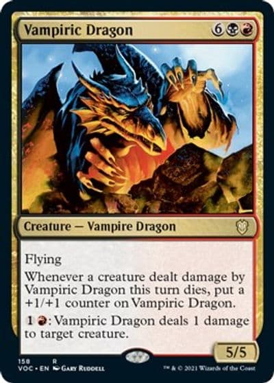 Vampiric Dragon Commander: Innistrad: Crimson Vow Magic card