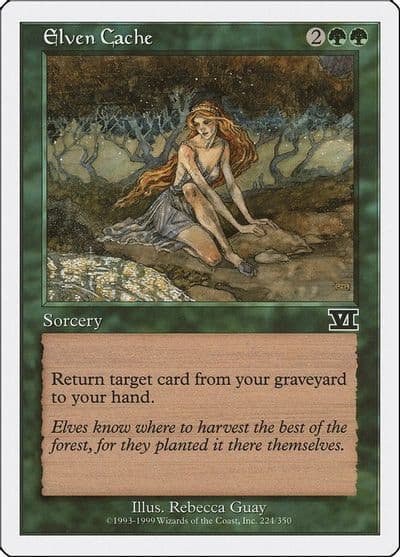 Elven Cache Classic Sixth Edition Magic card
