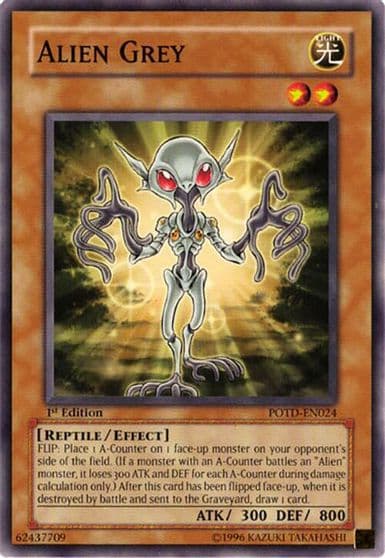 Alien Grey Power of the Duelist Yu-Gi-Oh! card