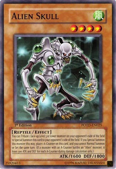 Alien Skull Power of the Duelist Yu-Gi-Oh! card