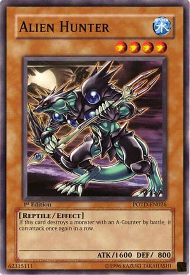 Alien Hunter Power of the Duelist Yu-Gi-Oh! card