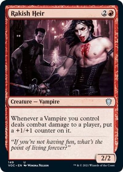 Rakish Heir Commander: Innistrad: Crimson Vow Magic card