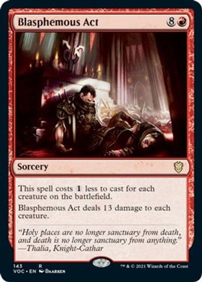Blasphemous Act Commander: Innistrad: Crimson Vow Magic card