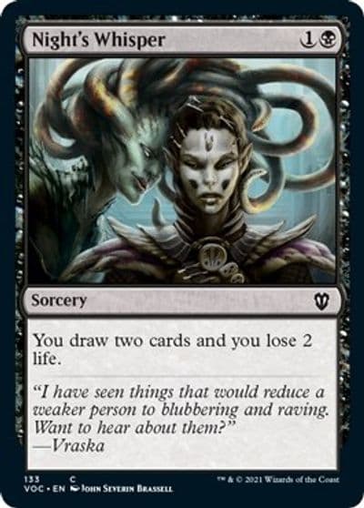 Nights Whisper Commander: Innistrad: Crimson Vow Magic card