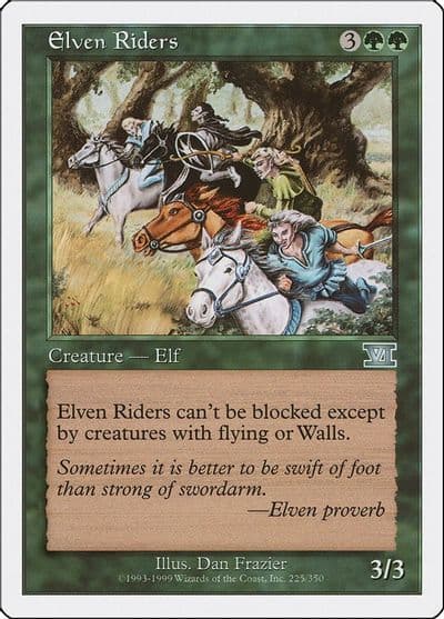 Elven Riders Classic Sixth Edition Magic card